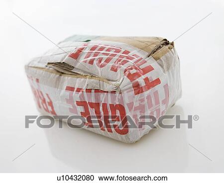 Bulky package with fragile tape View Large Photo Image Stock Image - Bulky package with fragile tape. Fotosearch