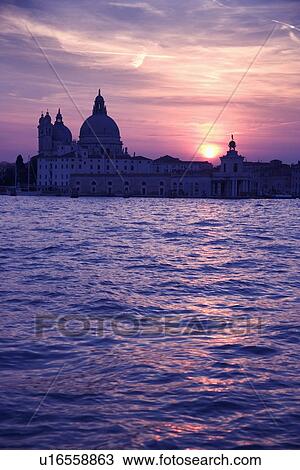 Church of Santa Maria Della Salute and the Punta della Dogana Venice Italy View Large Photo Image Stock Image - Church of Santa Maria Della Salute and the Punta della Dogana Venice Italy. Fotosearch