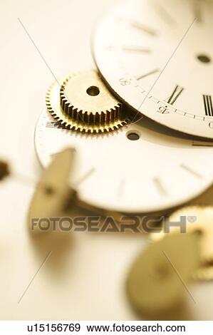 Clock face and inner workings View Large Photo Image Stock Photo - Clock face and inner workings. Fotosearch