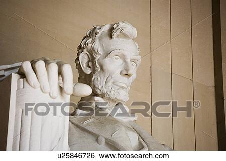Close up detail of face at Lincoln Memorial Washington DC USA View Large Photo Image Stock Photograph - Close up detail of face at Lincoln Memorial Washington DC USA. Fotosearch
