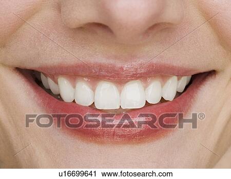 Close up of a smile View Large Photo Image Stock Image - Close up of a smile. Fotosearch