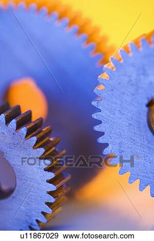 Close up of cog wheels View Large Photo Image Stock Photo - Close up of cog wheels. Fotosearch