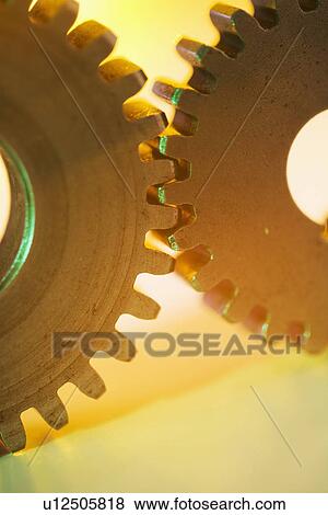 Stock Photo - Close up of cog wheels. Fotosearch