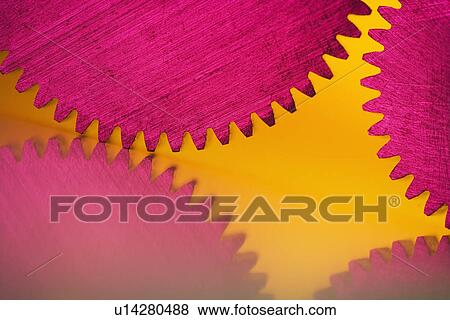 Stock Photo - Close up of cog wheels. Fotosearch
