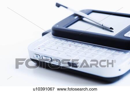 Stock Photo - Close up of electronic organizer. Fotosearch