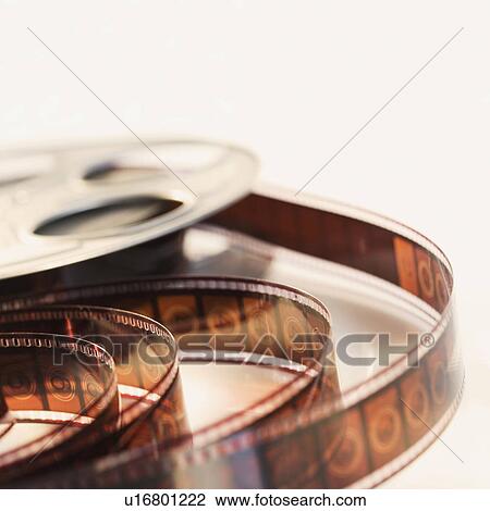 Stock Image - Close up of reel of movie film. Fotosearch