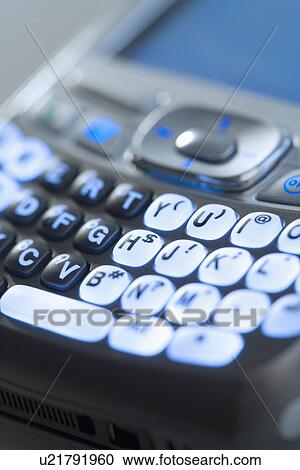 Stock Image - Close up of small keypad. Fotosearch