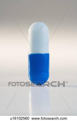 Close up of two tone pill View Large Photo Image Stock Image - Close up of two tone pill. Fotosearch