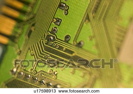 Closeup of a circuit board View Large Photo Image Stock Image - Closeup of a circuit board. Fotosearch