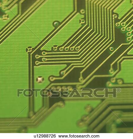 Stock Photograph - Closeup of a circuit board. Fotosearch