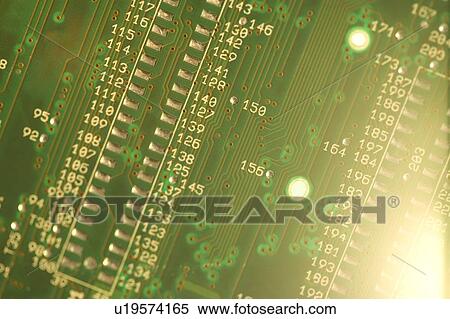 Stock Photography - Closeup of a circuit board. Fotosearch