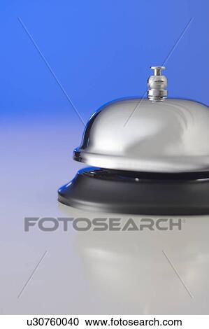 Closeup of a desktop bell View Large Photo Image Stock Image - Closeup of a desktop bell. Fotosearch