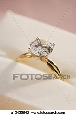 Closeup of a diamond engagement ring View Large Photo Image Stock Image - Closeup of a diamond engagement ring. Fotosearch