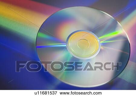 Stock Photo - Closeup of a digital disc. Fotosearch
