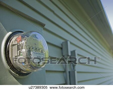 Closeup of a home electric meter View Large Photo Image Stock Photography - Closeup of a home electric meter. Fotosearch