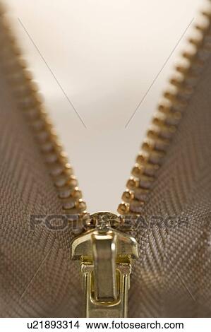 Closeup of a metal zipper View Large Photo Image Picture - Closeup of a metal zipper. Fotosearch