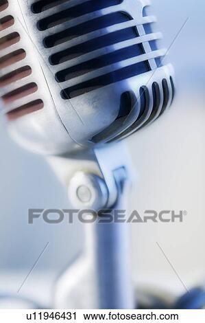 Closeup of a microphone View Large Photo Image Stock Image - Closeup of a microphone. Fotosearch