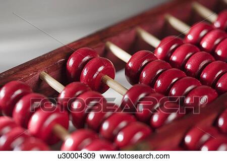 Stock Photo - Closeup of a wooden abacus. Fotosearch