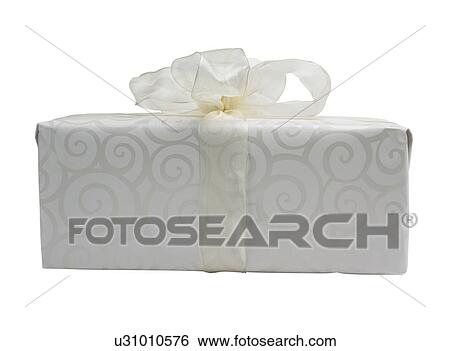 Closeup of a wrapped present View Large Photo Image Stock Photograph - Closeup of a wrapped present. Fotosearch