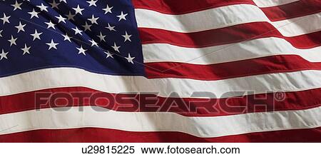 Stock Photography - Closeup of American flag. Fotosearch