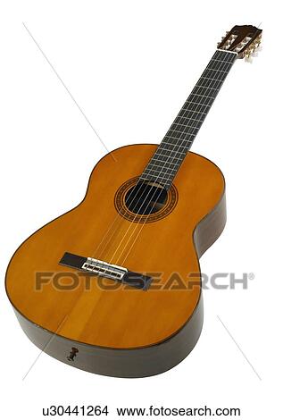 Picture - Closeup of an acoustic guitar. Fotosearch