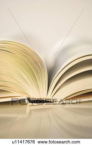 Stock Photograph - Closeup of an open book. Fotosearch