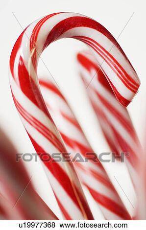 Stock Photo - Closeup of candy canes. Fotosearch