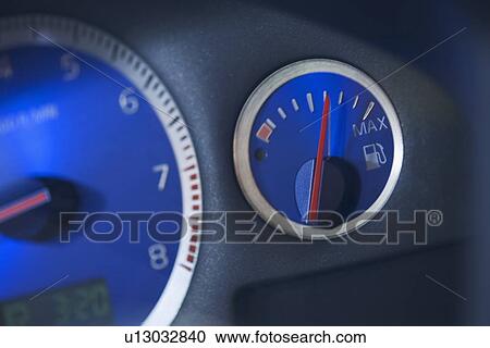 Stock Image - Closeup of car dashboard. Fotosearch