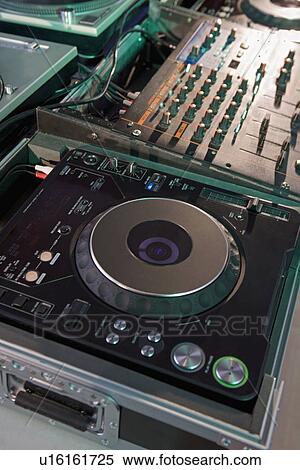 Closeup of DJ sound equipment View Large Photo Image Stock Photography - Closeup of DJ sound equipment. Fotosearch
