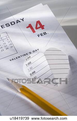 Closeup of February 14 calendar page View Large Photo Image Stock Photo - Closeup of February 14 calendar page. Fotosearch