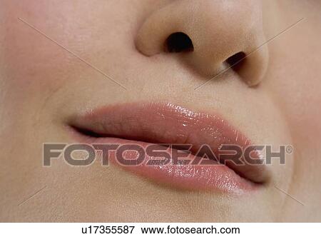 Closeup of female lips View Large Photo Image Stock Photo - Closeup of female lips. Fotosearch