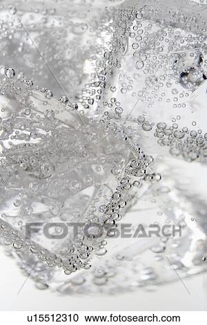 Stock Image - Closeup of ice cubes. Fotosearch