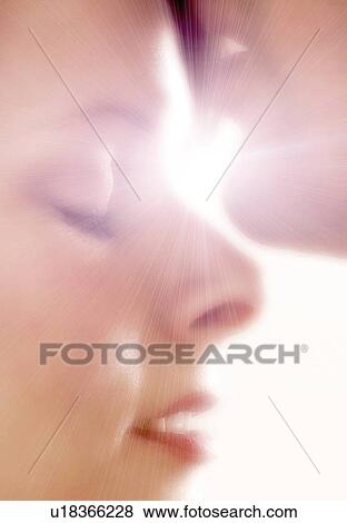 Closeup of man kissing woman's forehead View Large Photo Image Stock Photo - Closeup of man kissing woman's forehead. Fotosearch