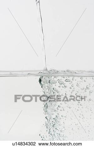 Stock Image - Closeup of running water. Fotosearch