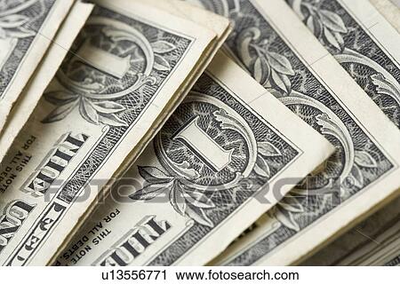 Closeup of stack of dollar bills View Large Photo Image Stock Image - Closeup of stack of dollar bills. Fotosearch