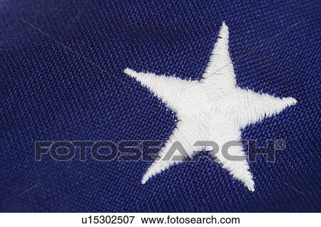 Closeup of star on American flag View Large Photo Image Stock Photo - Closeup of star on American flag. Fotosearch