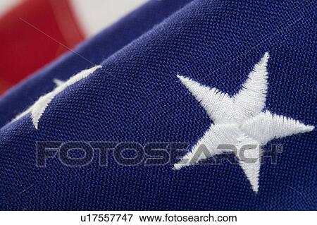 Closeup of star on American flag View Large Photo Image Stock Photo - Closeup of star on American flag. Fotosearch