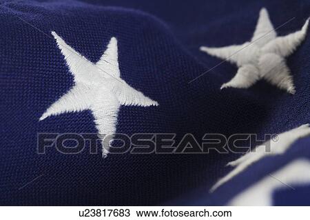 Closeup of stars on American flag View Large Photo Image Stock Image - Closeup of stars on American flag. Fotosearch