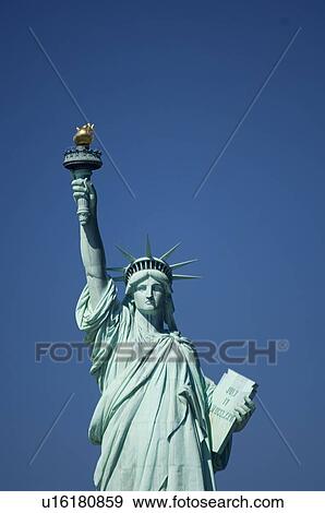 Closeup of Statue of Liberty New York NY View Large Photo Image Stock Photo - Closeup of Statue of Liberty New York NY. Fotosearch
