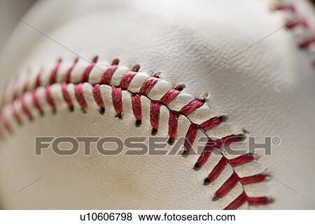 Closeup of stitching on a baseball View Large Photo Image Stock Photo - Closeup of stitching on a baseball. Fotosearch