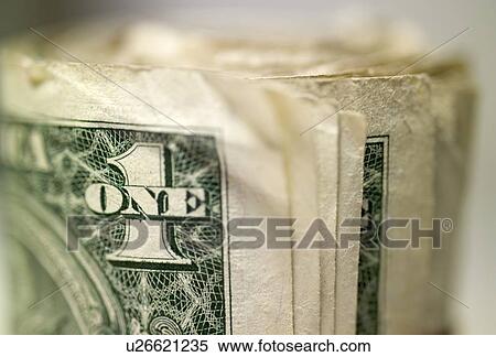Stock Photography - Closeup of US currency. Fotosearch