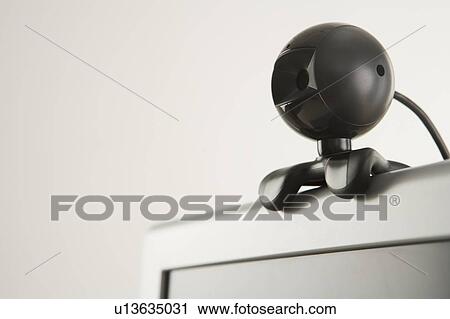 Closeup of webcam attachment on computer View Large Photo Image Stock Image - Closeup of webcam attachment on computer. Fotosearch