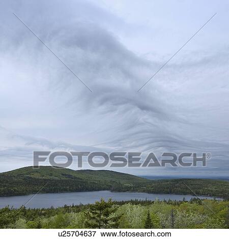 Clouds over Acadia National Park Maine View Large Photo Image Stock Photo - Clouds over Acadia National Park Maine. Fotosearch