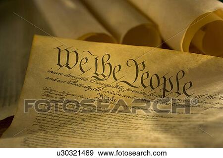 Stock Photo - Constitution of the United States. Fotosearch