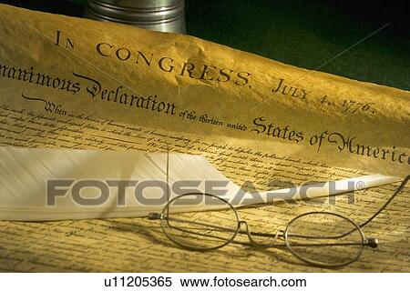 Stock Photography - Declaration of Independence of the United States. Fotosearch