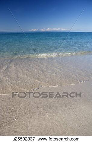 Deserted tropical beach View Large Photo Image Stock Photo - Deserted tropical beach. Fotosearch