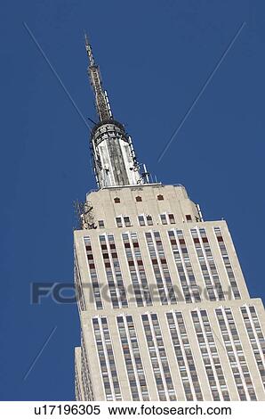 Empire State Building in New York NY View Large Photo Image Stock Photography - Empire State Building in New York NY. Fotosearch