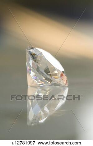 Stock Photo - Extreme closeup of a diamond. Fotosearch
