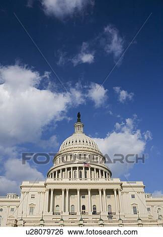 Stock Photograph - Façade of Capitol Building Washington DC USA. Fotosearch