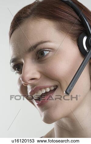 Female customer service representative View Large Photo Image Stock Image - Female customer service representative. Fotosearch